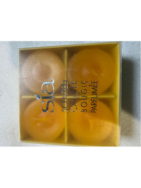 Sia Home Scented Sweet Lemon 4 Votive Candles Set Yellow